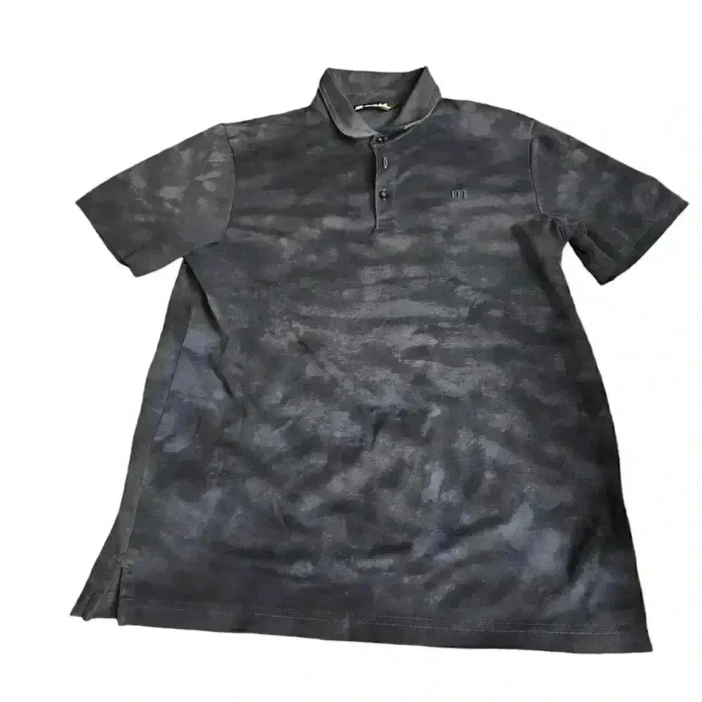 Travis Mathew Black Camo Polo Shirt